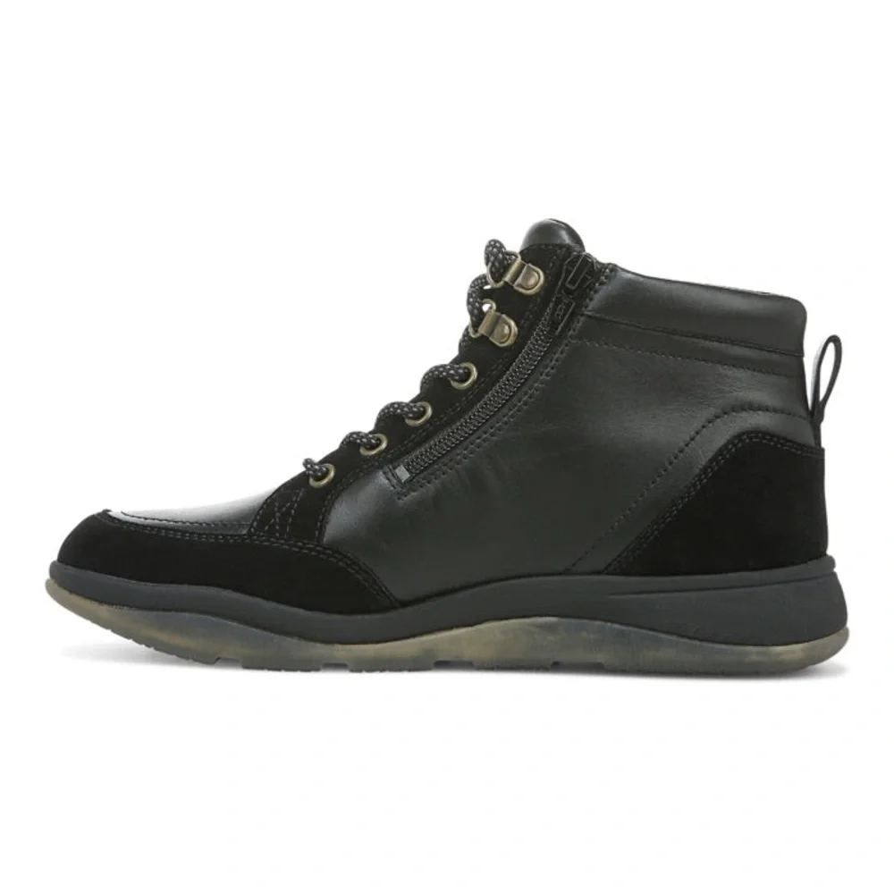 Vionic | VGUC Whitley Black Ankle Boots High Top Biker Bootie Rubber Sole, 6